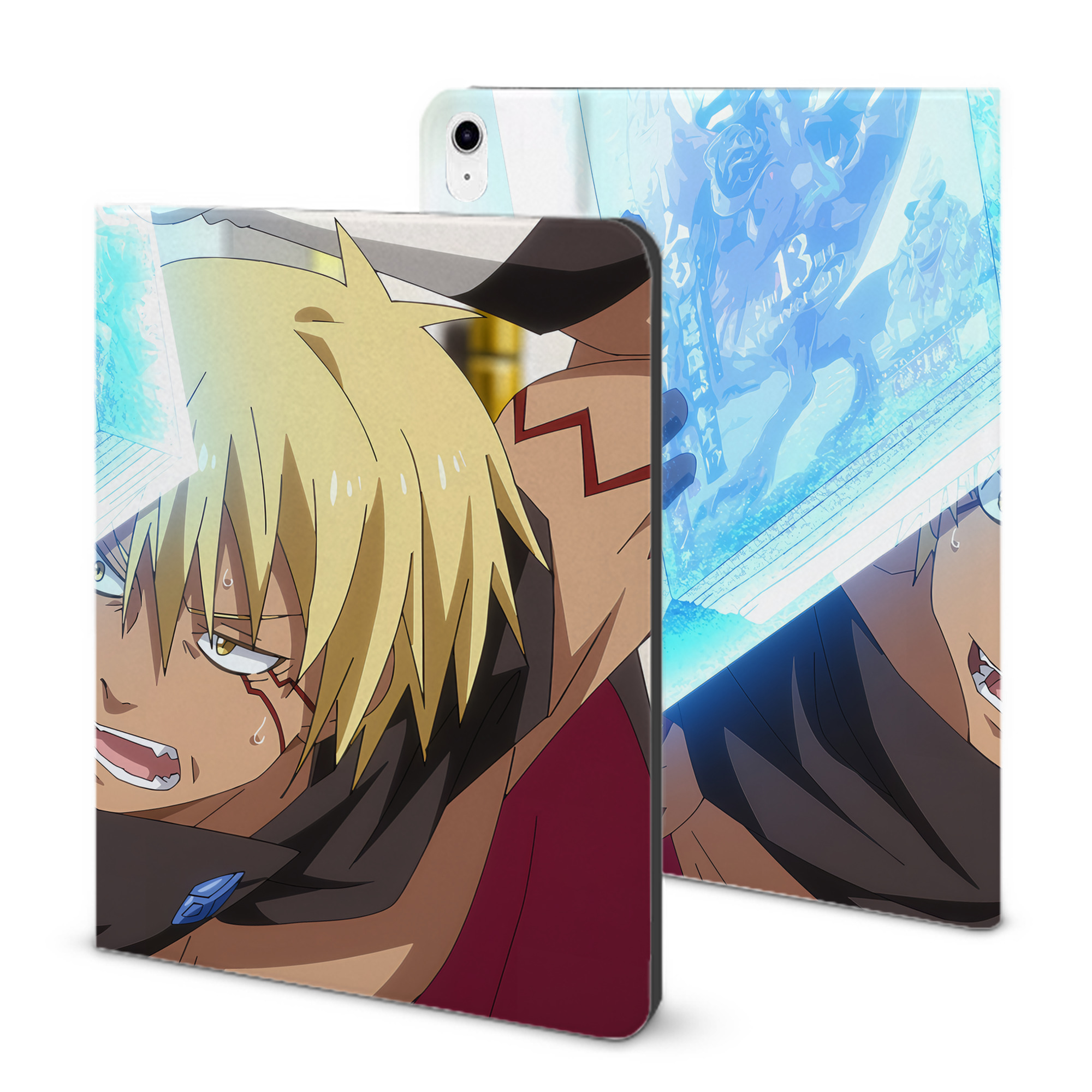 （画像用） 転スラ Regarding Reincarnated to Slime IPad ケース ブック型 PUレザー TPU 耐衝撃 軽量 薄型 ペン収納なし 全面保護 IPad 各モデル対応